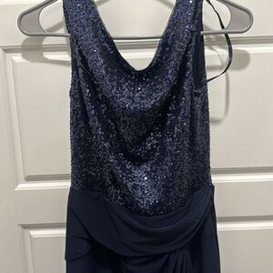 Ralph Lauren Sequin Navy formal dress size‎ 6
